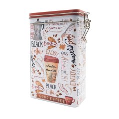 Plechová dóza Coffee Typography