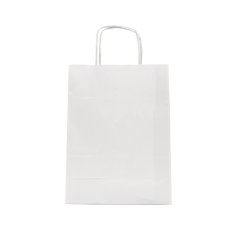 Bílá papírová taška Twist malá