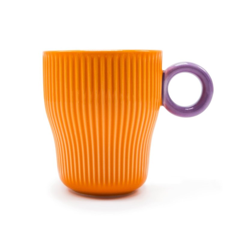 Hrnek Twist Orange & Purple