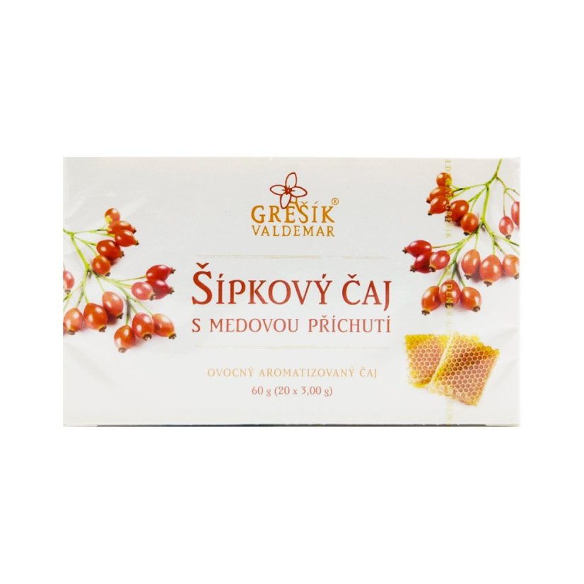 Šípkový čaj s medovou příchutí