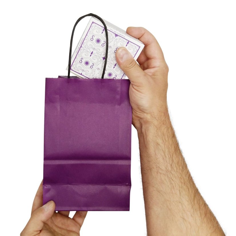 Fialová papírová taška Pastelo malá