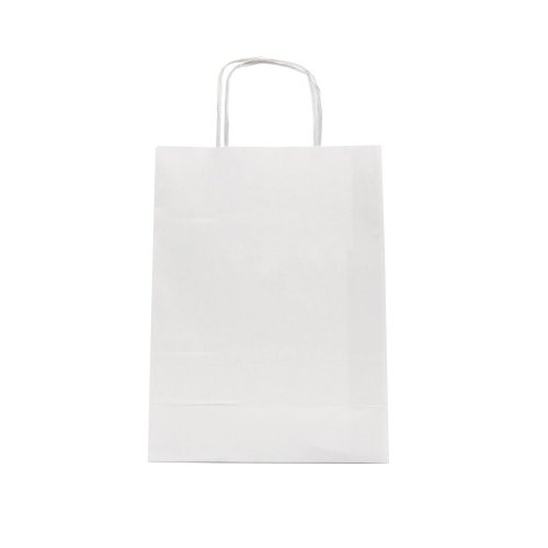 Papírová taška bílá Twist malá