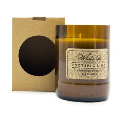 Svíčka v pivní lahvi White tea