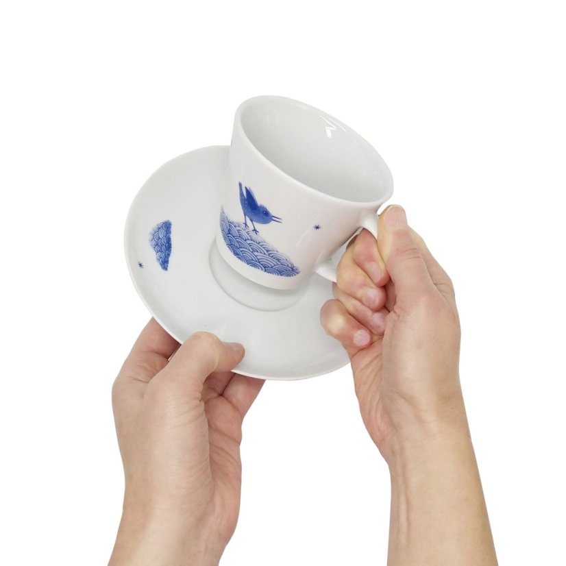 Šálek s podšálkem Na vlnách ptačí radosti