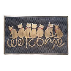 Gumová rohožka 7 koček