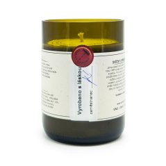 Svíčka ve vinné lahvi Cabernet