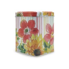 Plechová dóza Rozkvetlé květy