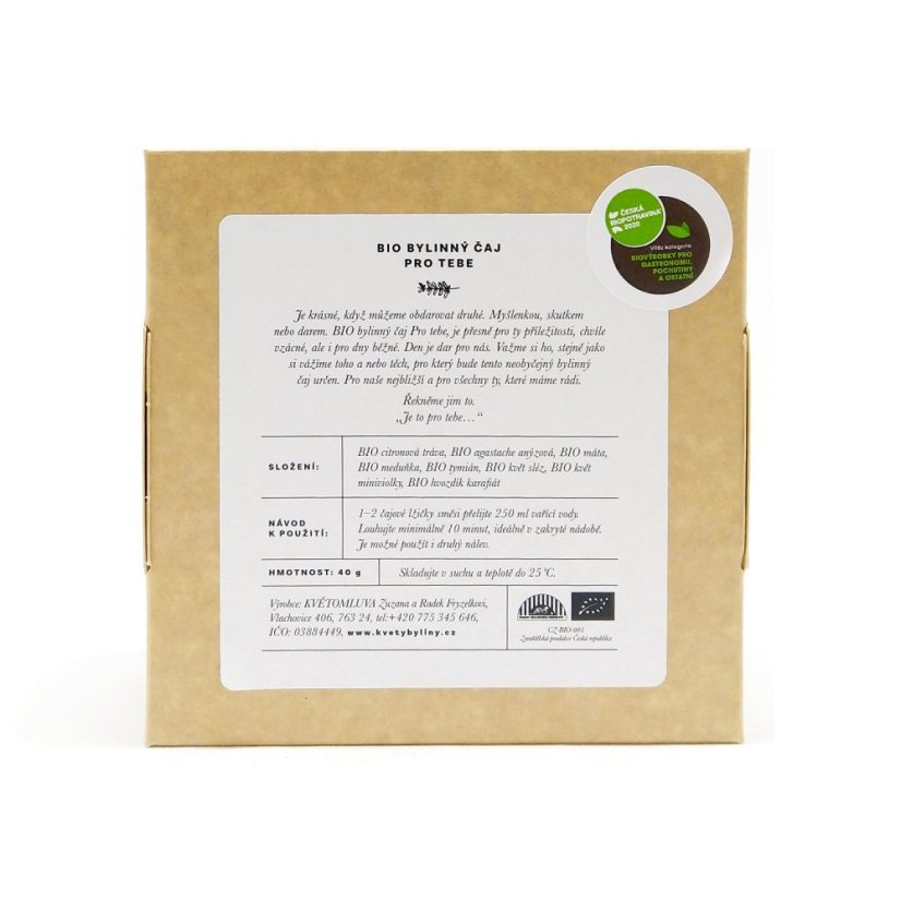 Bylinný čaj Pro tebe BIO