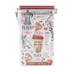 Plechová dóza Coffee Typography
