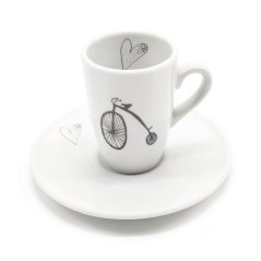 Espresso šálek Retro kolo