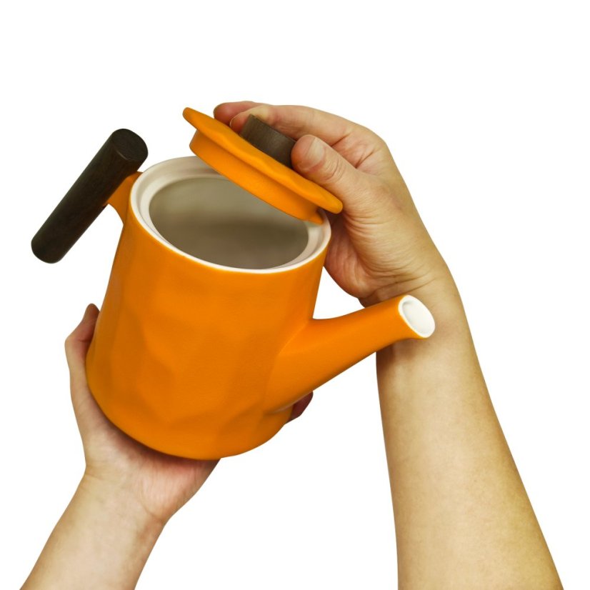 Konvice s dřevěnou rukojetí Clementine