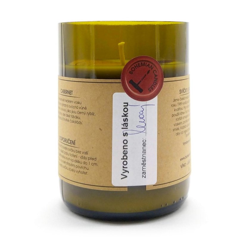 Svíčka ve vinné lahvi Cabernet