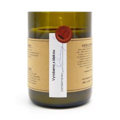 Svíčka ve vinné lahvi Chardonnay