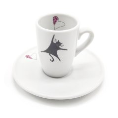 Espresso šálek Visící kočka