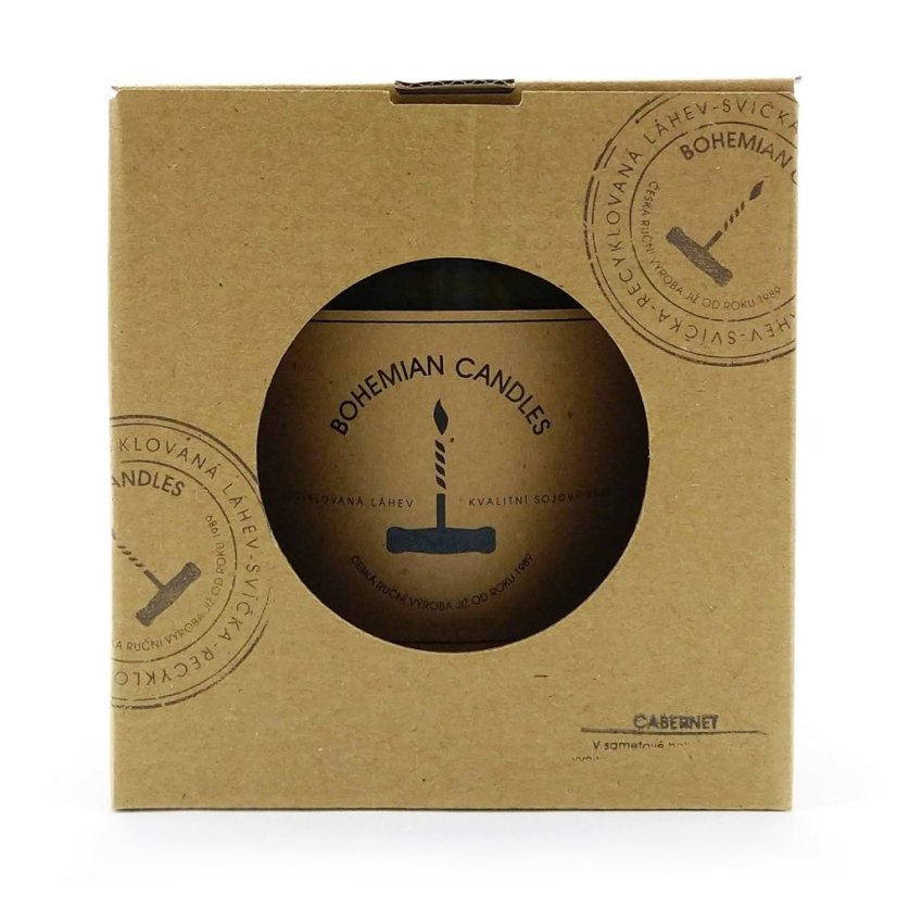 Svíčka ve vinné lahvi Cabernet