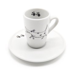 Espresso šálek Běžící pes