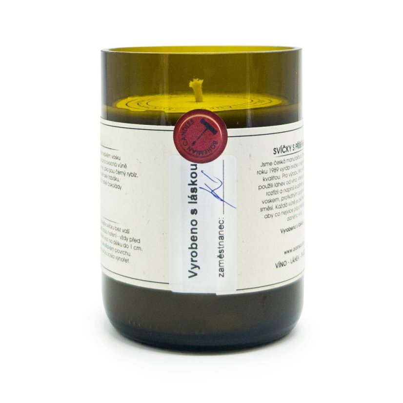 Svíčka ve vinné lahvi Sangria