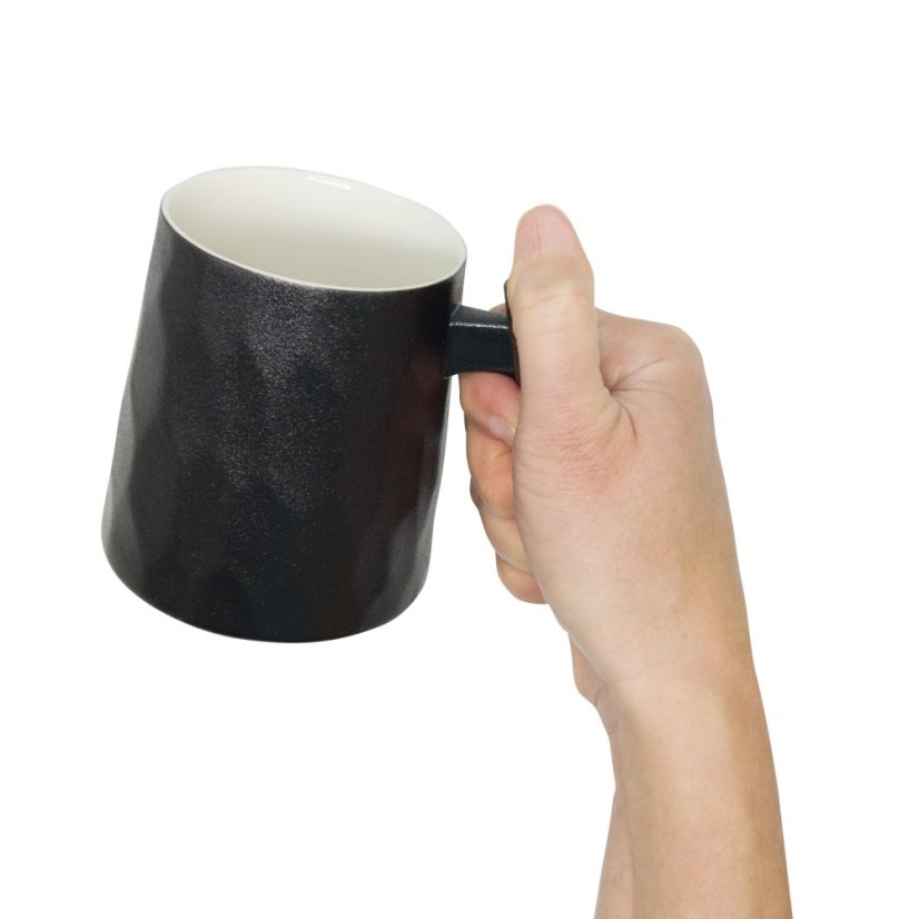 Hrnek s dřevěnou rukojetí Black Facette