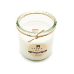 Sójová svíčka s dřevěným knotem Meduňka