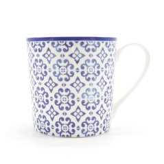 Hrnek Nordic blue tiles I