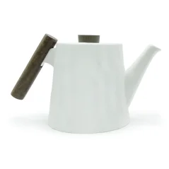 Konvice s dřevěnou rukojetí White