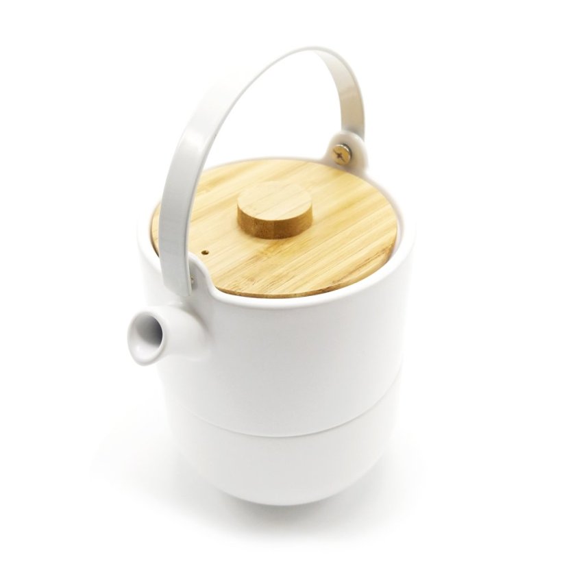 Bílá čajová souprava pro jednoho Umea