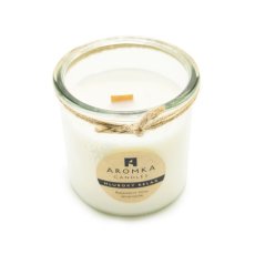 Sójová svíčka s dřevěným knotem Levandule