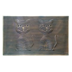 Gumová rohožka 2 kočky