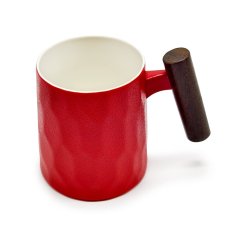 Hrnek s dřevěnou rukojetí Rouge Facette