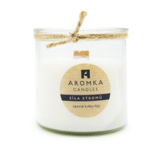 Sójová svíčka s dřevěným knotem Lípa