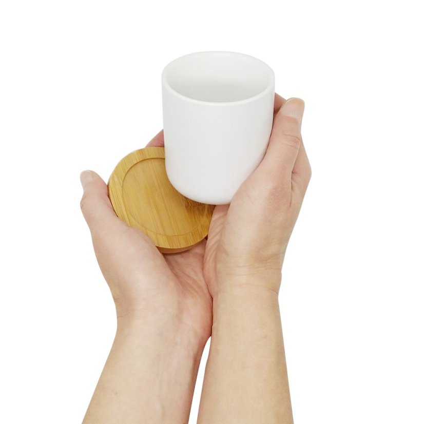 Hrnek Umea s podšálkem z bambusu