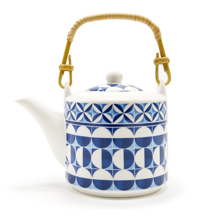 Čajová souprava Geometric blue