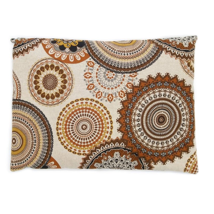 Pohankový polštář Červená mandala