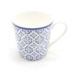 Hrnek Nordic blue tiles I