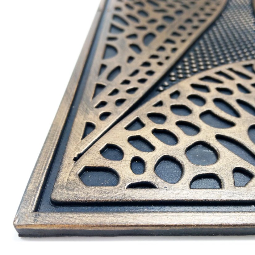 Gumová rohožka Listy