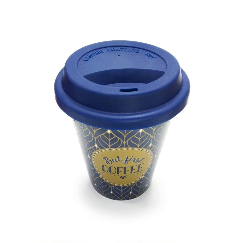 Cestovní hrnek Ale nejdřív kafe