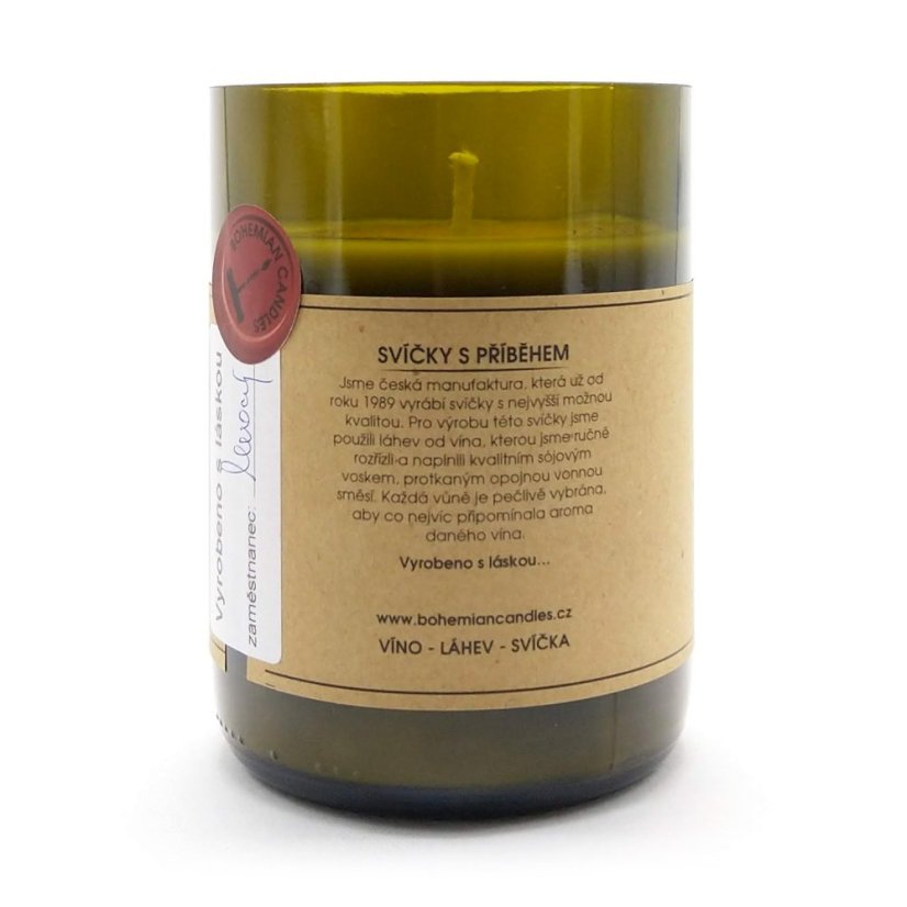 Svíčka ve vinné lahvi Cabernet