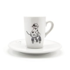Espresso šálek Kočka na kole