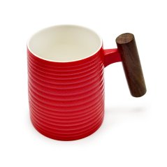 Hrnek s dřevěnou rukojetí Rouge Reliéf