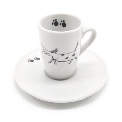 Espresso šálek Běžící pes