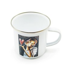 Smaltovaný hrnek Anděl snů