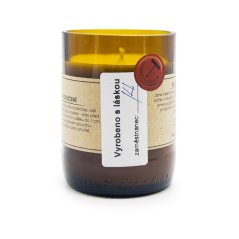 Svíčka v pivní lahvi Levandule