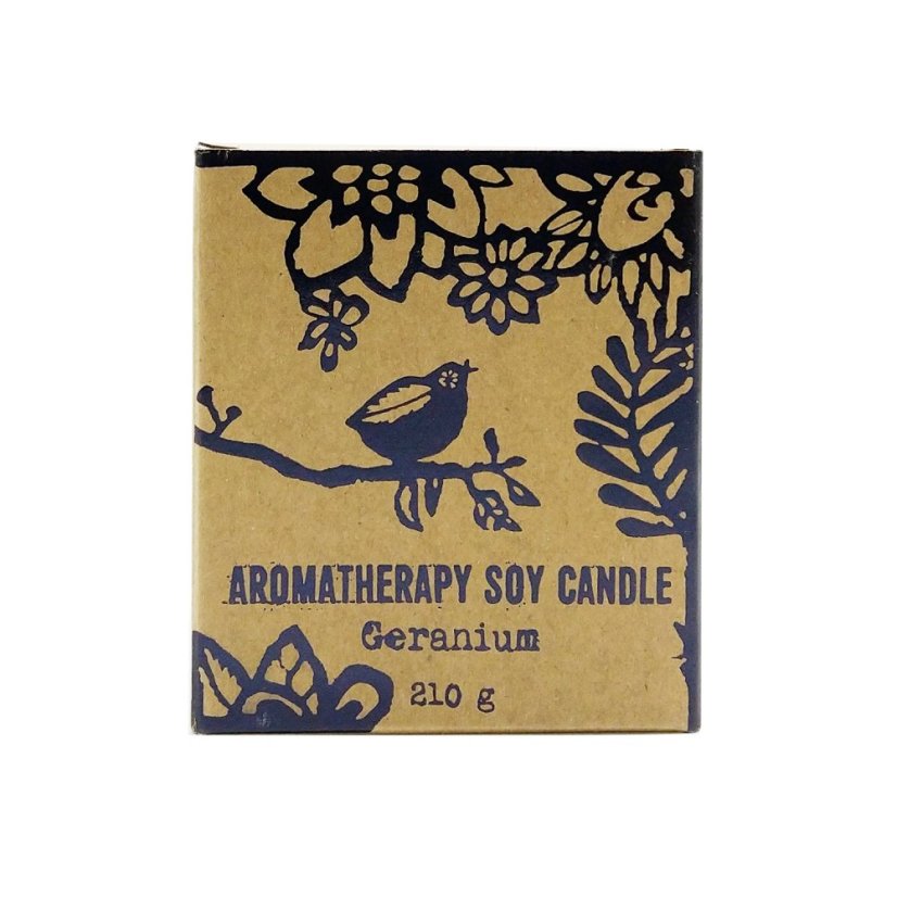 Aromaterapeutická svíčka s dřevěným knotem Muškát