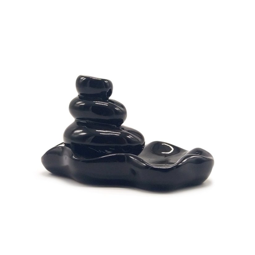 Stojan na vonné kužely Tekoucí dým Velké oblázky v jezírku