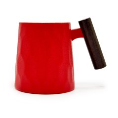 Hrnek s dřevěnou rukojetí Rouge Facette