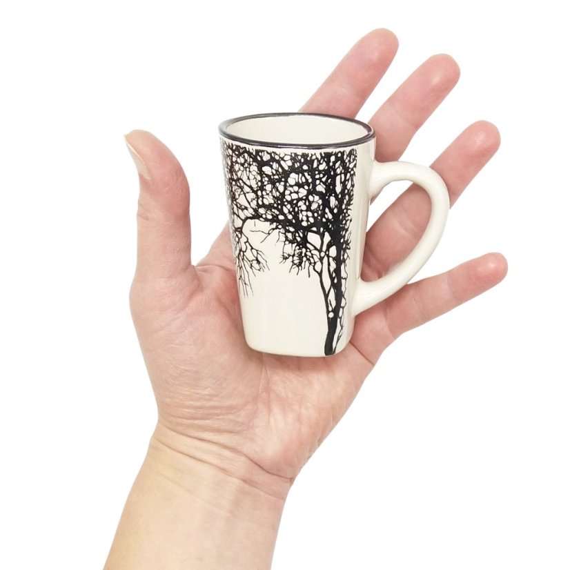 Bílý espresso hrnek Strom