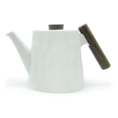 Konvice s dřevěnou rukojetí White
