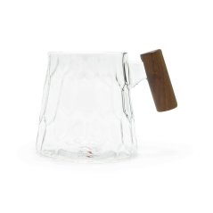 Skleněný hrnek s dřevěnou rukojetí Knut