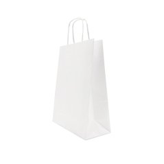 Bílá papírová taška Twist malá