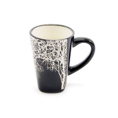 Černý espresso hrnek Strom